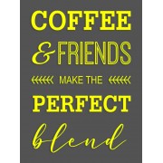 Наклейка "Coffee and friends" колір на вибір