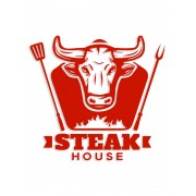 Наклейка "Steak house" колір на вибір