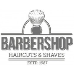 Наклейка "Barbershop" колір на вибір