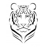 Наклейка "Тигр" колір на вибір