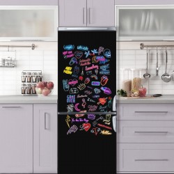 Наклейка на холодильник "Neon"