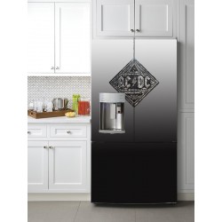 Наклейка на холодильник "AC DC"
