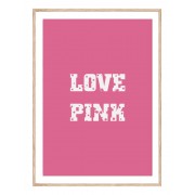 Постер в рамке "Love pink"