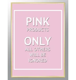 Постер в рамке "Pink"
