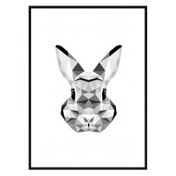 Постер в рамке "Triangle Rabbit"