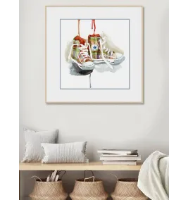 Постер в рамке "Sneakers Art" 