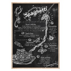 Постер в рамке "Spaghetti"