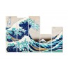 Модульна фотокартина "Велика хвиля в Канаґава. Кацусіка Хокусай"