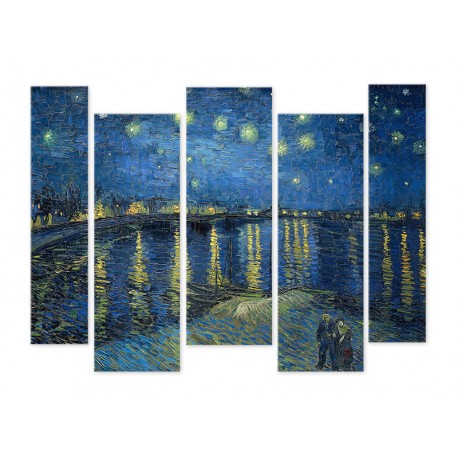 Модульна картина "Зоряна ніч над Роною. Вінсент Ван Гог"