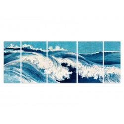Модульная картина "Океанские волны, Хато То, 1900"