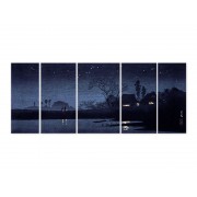 Модульная картина "Звездная ночь. Хироаки Такахаши. 1936"