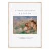 Постер в рамке "Девушки в траве составляют букет. Пьер-Огюст Ренуар"