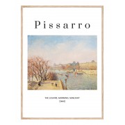 Постер в рамке "Лувр, зимнее солнце. Камиль Писсарро. 1901"