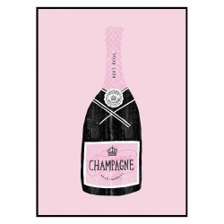 Постер в рамке "Champagne"