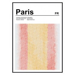 Постер в рамке "Vintage Paris"