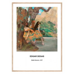 Постер в рамке "Балерины. Эдгар Дега. 1877"