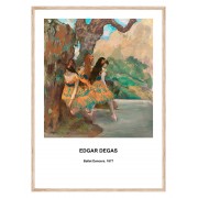Постер в рамке "Балерины. Эдгар Дега. 1877"