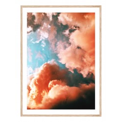 Постер в рамці "Рожеві хмари"