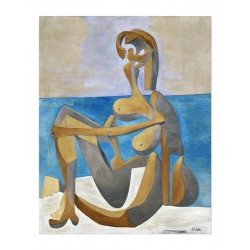 Репродукция "Сидячая купальница. Пабло Пикассо. 1929"