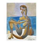 Репродукция "Сидячая купальница. Пабло Пикассо. 1929"