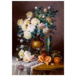 Репродукція "Білі троянди. Макс Карлер. 1890"
