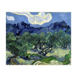 Репродукция "Оливковые деревья. Ван Гог. 1889"