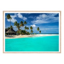 Постер в рамке "Мальдивы тропические"