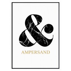 Постер в рамке "Ampersand"