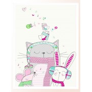 Постер в рамке "Cute cat"