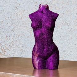 Авторский светильник "Female torso Violet"