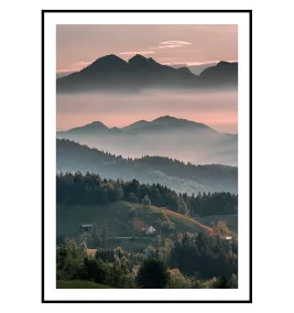 Постер в рамке "Foggy morning"