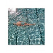 Постер "Модель плаває в басейні. Фото Фреда Лайона"