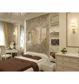 Панно зеркальное "Ромб 40"  566х2828 мм