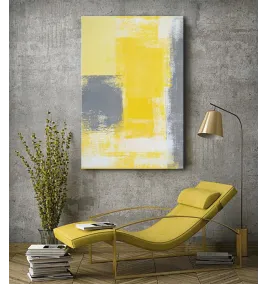 Фотокартина "Gray&yellow" розмір на вибір
