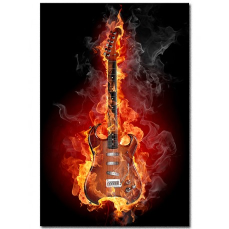 Фотокартина "ZFire guitar" размер на выбор