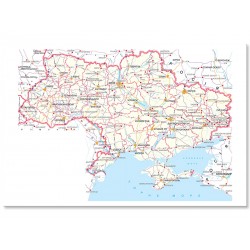 Фотокартина "Карта України" розмір на вибір