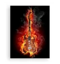 Фотокартина "Fire guitar" розмір на вибір Фотокартина "Fire guitar" розмір на вибір