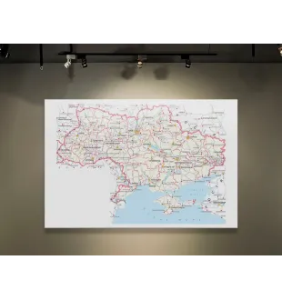 Фотокартина "Карта України" розмір на вибір