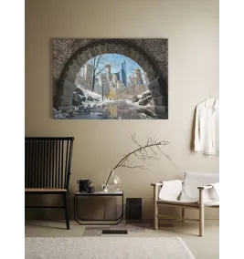 Фотокартина на полотні Місто купити Київ Україна