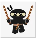 Фотокартина "Ninja" размер на выбор Фотокартина "Ninja" размер на выбор